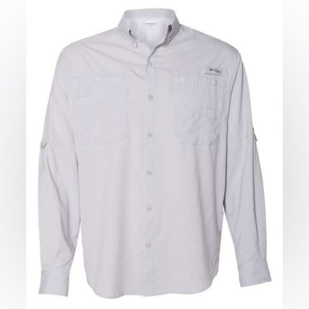 Nwt Columbia mens PFG Tamiami II Long Sleeve Shirt white fishing summer xxl